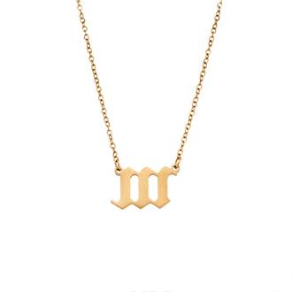 Κολιέ Senza Stainless Steel Gold Plated, Angel Numbers