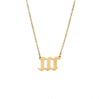 Κολιέ Senza Stainless Steel Gold Plated, Angel Numbers