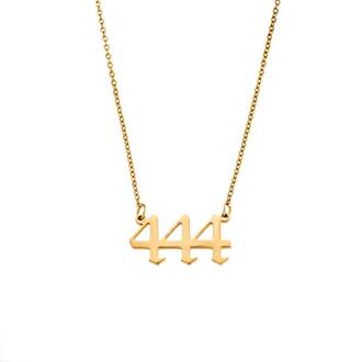 Κολιέ Senza Stainless Steel Gold Plated, Angel Numbers