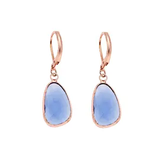 Σκουλαρίκια SENZA Steel Rose Gold Plated