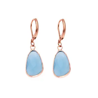 Σκουλαρίκια SENZA Steel Rose Gold Plated