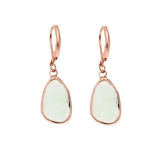 Σκουλαρίκια SENZA Steel Rose Gold Plated