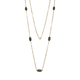 Κολιέ Γυναικείο SΕΝΖΑ Gold Plated Steel