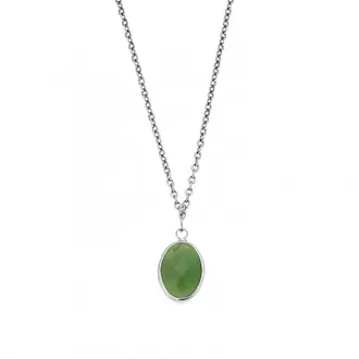 Κολιέ Senza Steel Silver Plated
