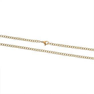Αλυσίδα Λαιμού SΕΝΖΑ Gold Stainless Steel-60cm
