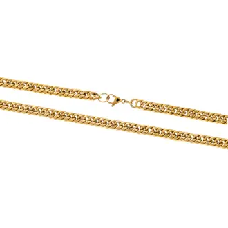 Αλυσίδα Λαιμού SΕΝΖΑ Gold Stainless Steel-40cm