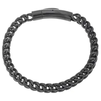 Βραχιόλι Senza Men&#039;s Black Stainless Steel