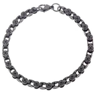 Βραχιόλι Senza Men&#039;s Black Stainless Steel