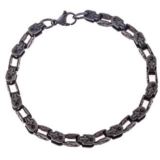Βραχιόλι Senza Men&#039;s Black Stainless Steel