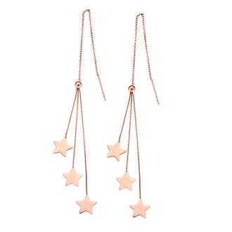 Σκουλαρίκια SENZA Steel Rose Gold Plated