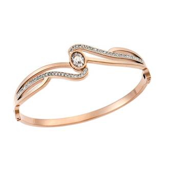 Βραχιόλι SENZA Χειροπέδα Rose Gold Plated Stainless Steel