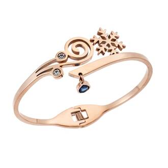 Βραχιόλι SENZA Χειροπέδα Rose Gold Plated Stainless Steel