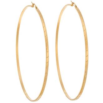 Σκουλαρίκια Κρίκοι SENZA Gold Plated Steel 9.5 cm