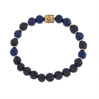 Βραχιόλι Senza Men&#039;s Steel Gold Plated
