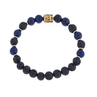 Βραχιόλι Senza Men&#039;s Steel Gold Plated