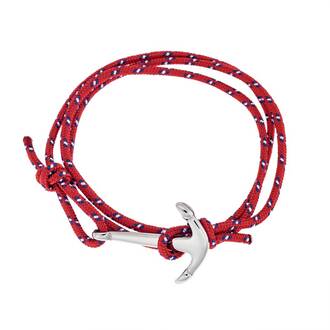 Βραχιόλι Senza Men's Steel κορδόνι με άγκυρα