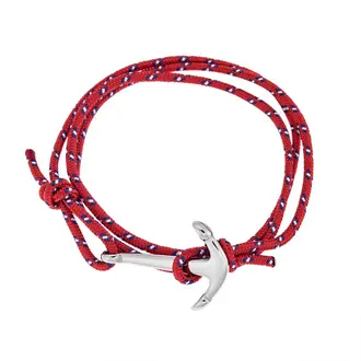 Βραχιόλι Senza Men's Steel κορδόνι με άγκυρα