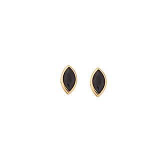 Σκουλαρίκια Senza Φύλλο Silver 925 Gold Plated