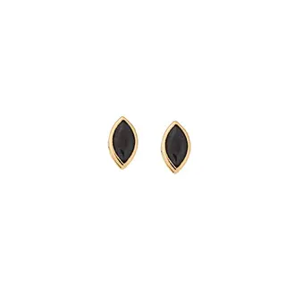 Σκουλαρίκια Senza Φύλλο Silver 925 Gold Plated
