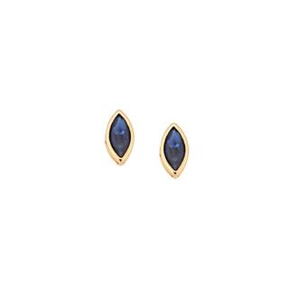 Σκουλαρίκια Senza Φύλλο Silver 925 Gold Plated