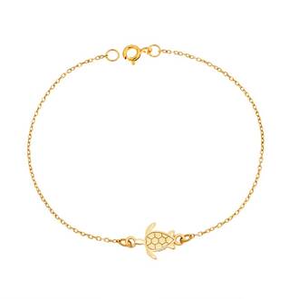 Βραχιόλι Senza Silver 925 Gold Plated, χελώνα