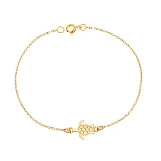Βραχιόλι Senza Silver 925 Gold Plated, χελώνα