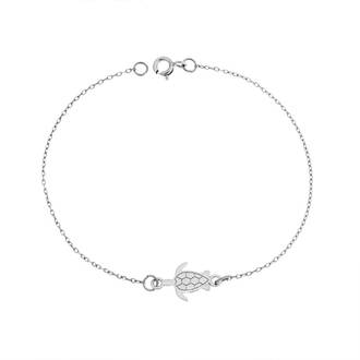 Βραχιόλι Senza Silver 925, χελώνα