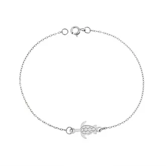 Βραχιόλι Senza Silver 925, χελώνα