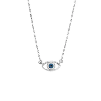 Κολιέ Senza Silver 925, Ματάκι με σμάλτο