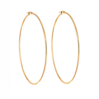 Σκουλαρίκια Senza Steel 9 cm Gold Plated