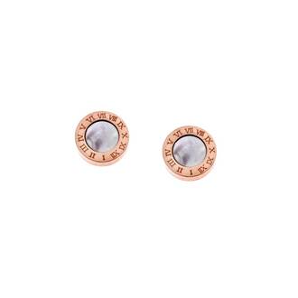 Σκουλαρίκια SENZA Steel Rose Gold Plated