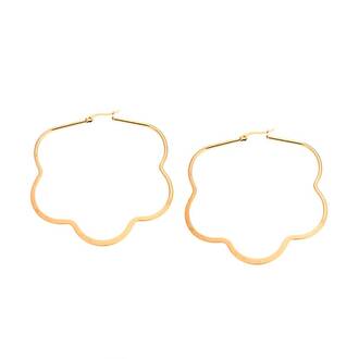 Σκουλαρίκια Senza Steel 6 cm Gold Plated
