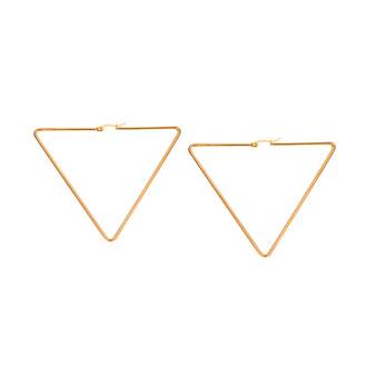 Σκουλαρίκια Senza Steel 7 cm Gold Plated