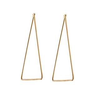 Σκουλαρίκια Senza Steel 8 cm Gold Plated