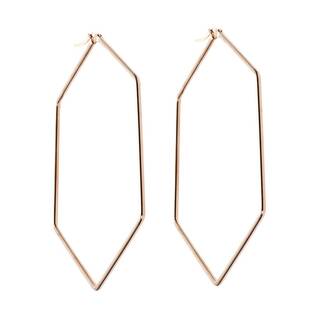 Σκουλαρίκια Senza Steel 8 cm Rose Gold Plated