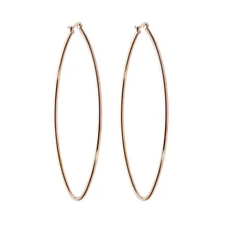 Σκουλαρίκια Senza Steel 8X5,5 cm Rose Gold Plated