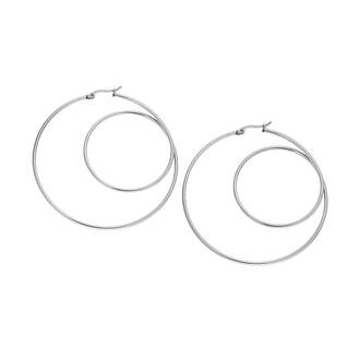 Σκουλαρίκια Senza Steel 6 cm