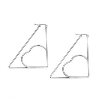 Σκουλαρίκια Senza Steel 5,5 X4 cm