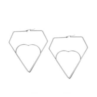 Σκουλαρίκια Senza Steel 8 X7 cm