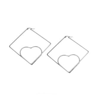 Σκουλαρίκια Senza Steel 6 cm