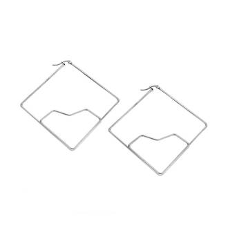 Σκουλαρίκια Senza Steel 6 cm