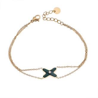 Βραχιόλι Senza Gold -Green Steel