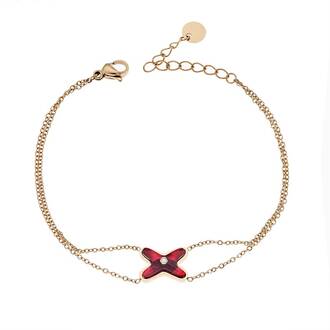 Βραχιόλι Senza Gold -Bordeaux Steel