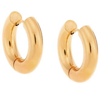 Σκουλαρίκια Κρίκοι SENZA Steel Gold Plated 2 cm