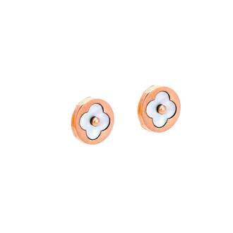 Σκουλαρίκια SENZA Steel Rose Gold Plated