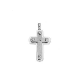 Κολιέ Senza Men&#039;s Steel, Σταυρός από Ατσάλι