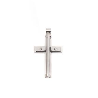 Κολιέ Senza Men&#039;s Steel, Σταυρός από Ατσάλι