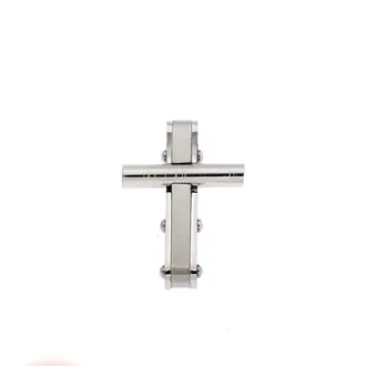 Κολιέ Senza Men&#039;s Steel, Σταυρός από Ατσάλι