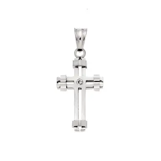 Μοτίφ Senza Men&#039;s Steel, Σταυρός από Ατσάλι