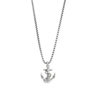 Κολιέ Senza Men&#039;s Steel, Άγκυρα από Ατσάλι